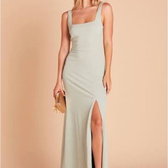 Birdy Grey Dresses & Skirts - Birdy Grey Light Gray Square Neck Maxi Dress